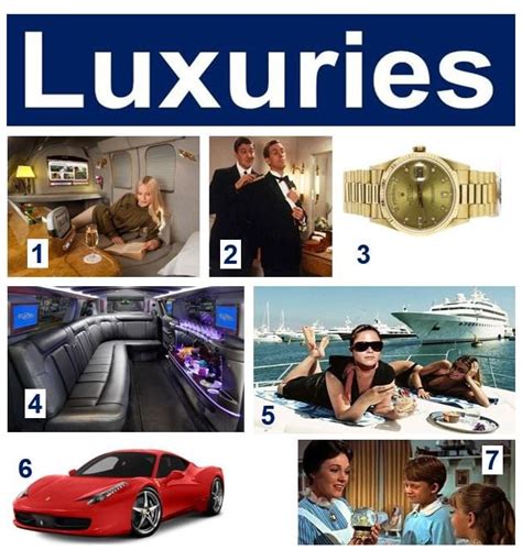 examples of necessities versus luxuries.